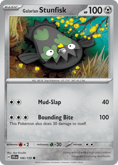 Galarian Stunfisk 106/159 Journey Together