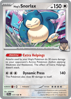 Hop's Snorlax 117/159 Journey Together