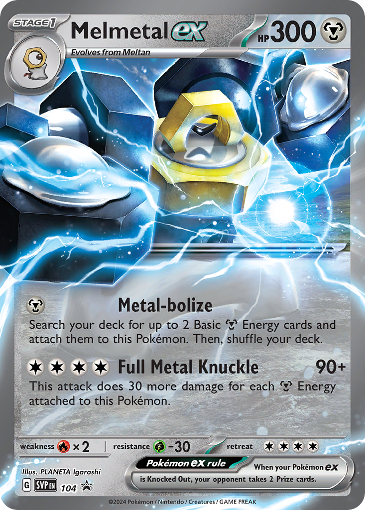 Melmetal ex 104 Scarlet & Violet Black Star Promos