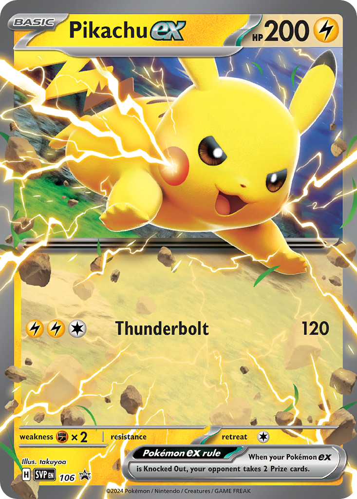 Pikachu ex 106 Scarlet & Violet Black Star Promos