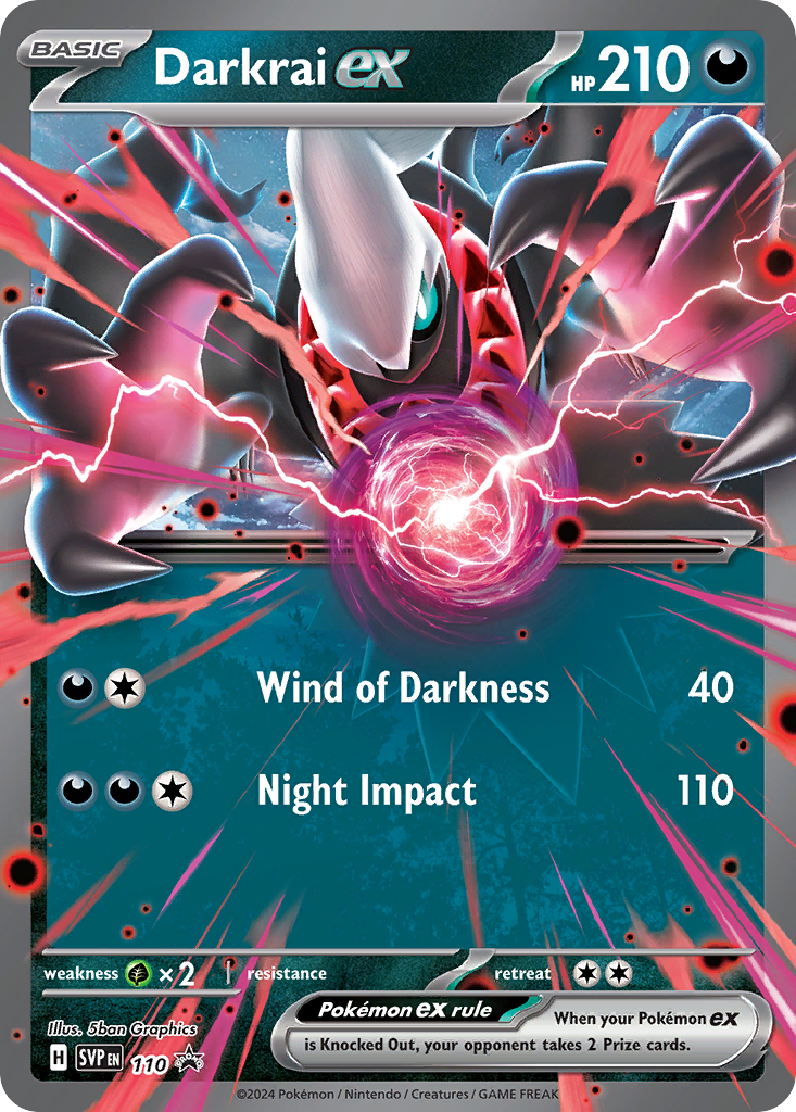 Darkrai ex 110 Scarlet & Violet Black Star Promos