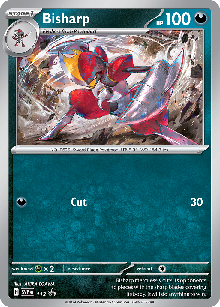 Bisharp 112 Scarlet & Violet Black Star Promos