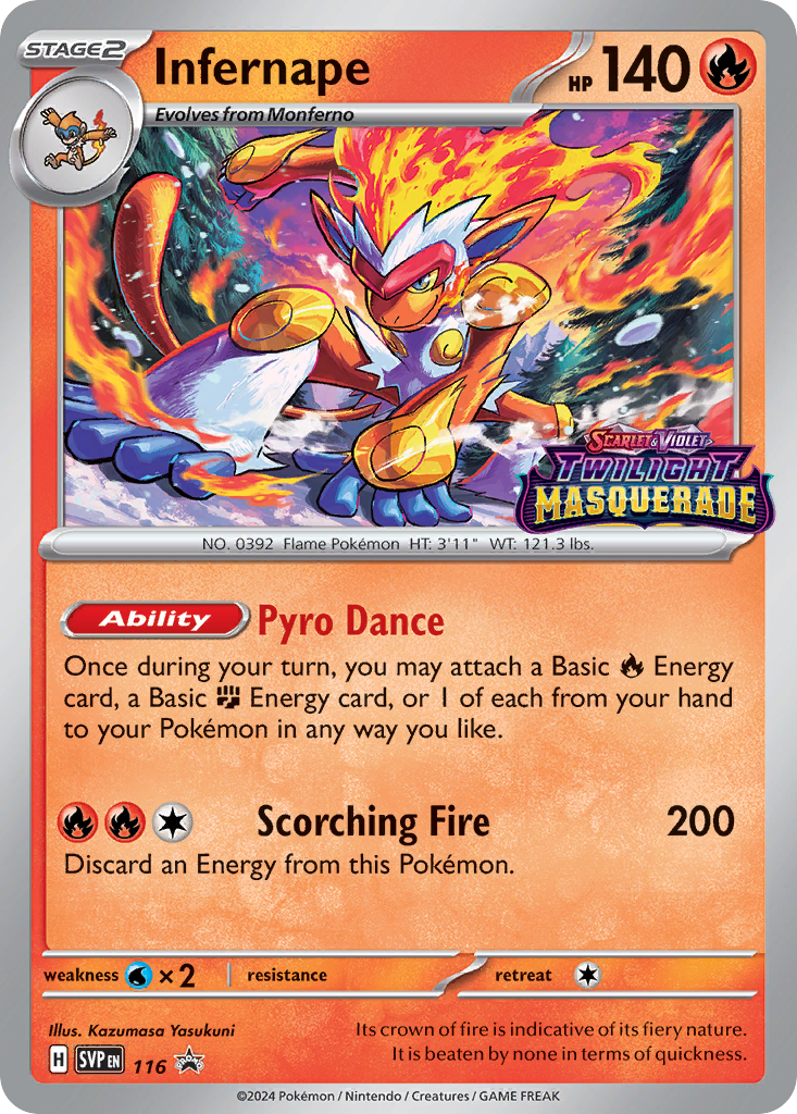 Infernape 116 Scarlet & Violet Black Star Promos