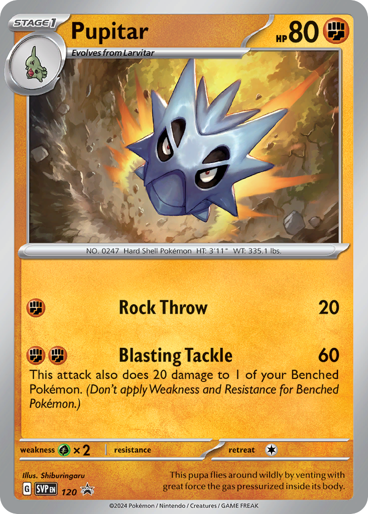 Pupitar 120 Scarlet & Violet Black Star Promos