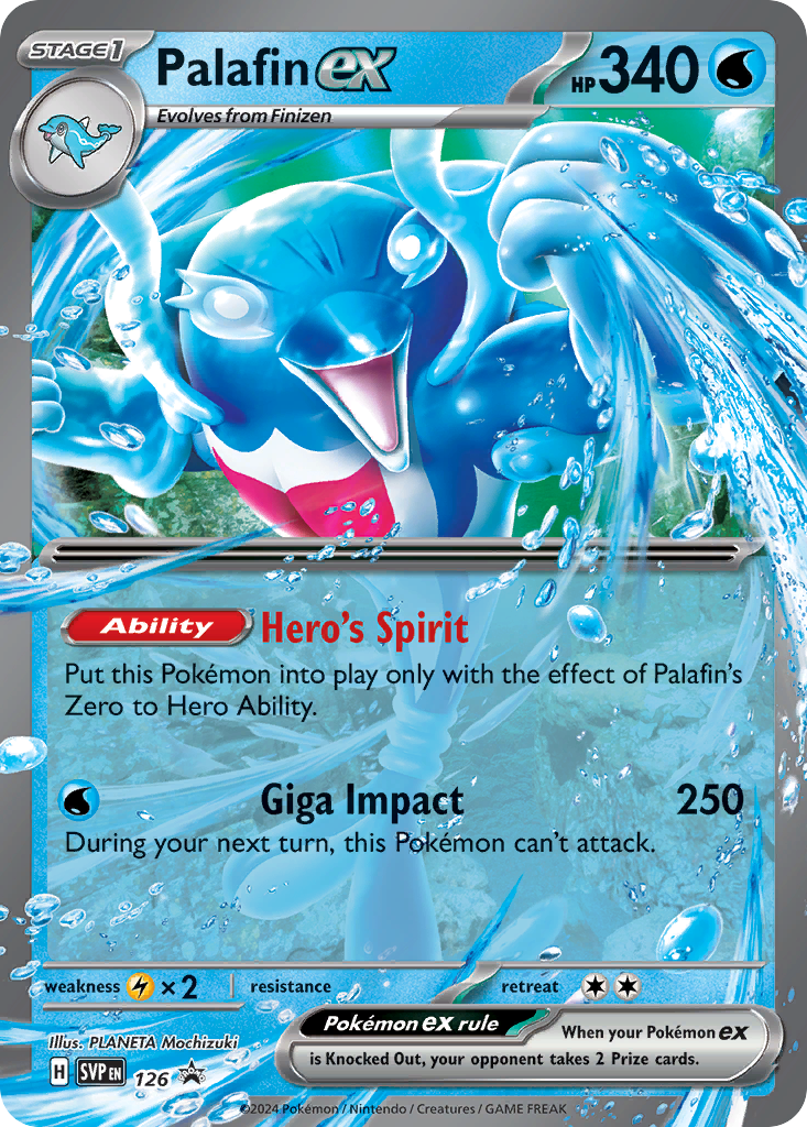 Palafin ex 126 Scarlet & Violet Black Star Promos