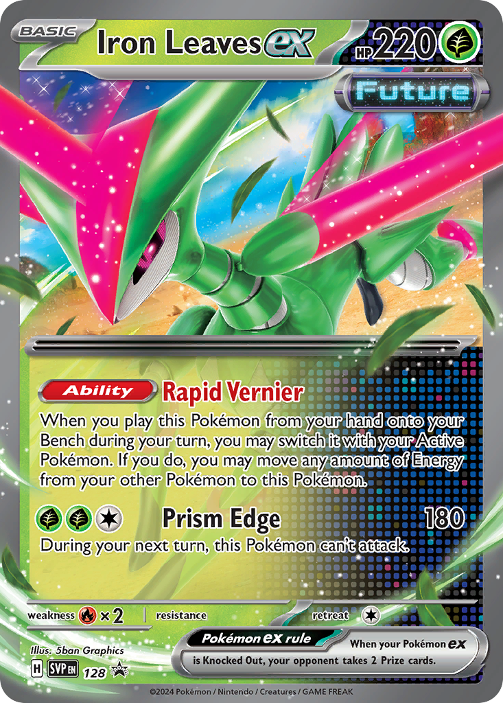 Iron Leaves ex 128 Scarlet & Violet Black Star Promos