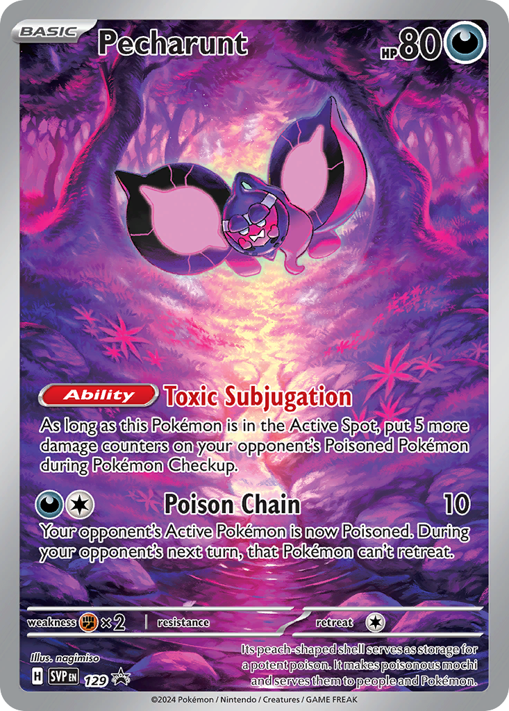Pecharunt 129 Scarlet & Violet Black Star Promos