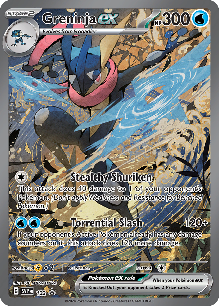 Greninja ex 132 Scarlet & Violet Black Star Promos