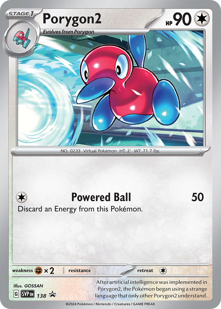 Porygon2 138 Scarlet & Violet Black Star Promos