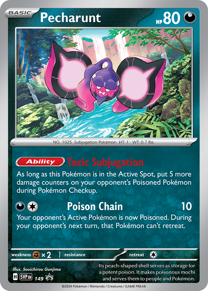 Pecharunt 149 Scarlet & Violet Black Star Promos