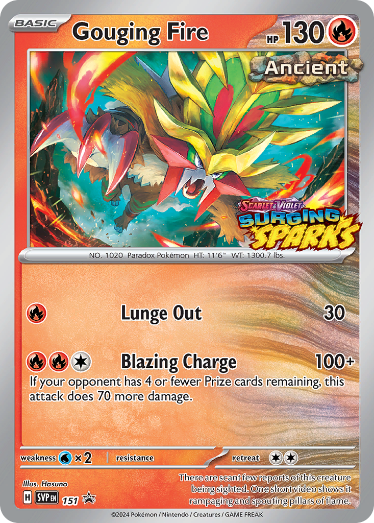 Gouging Fire 151 Scarlet & Violet Black Star Promos