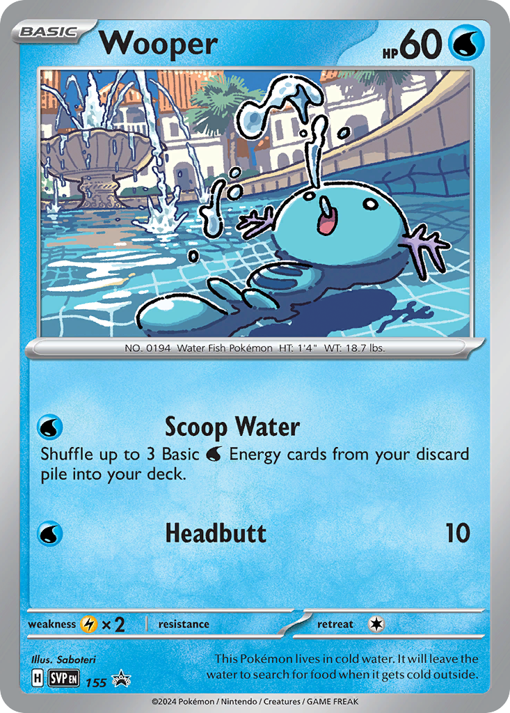 Wooper 155 Scarlet & Violet Black Star Promos