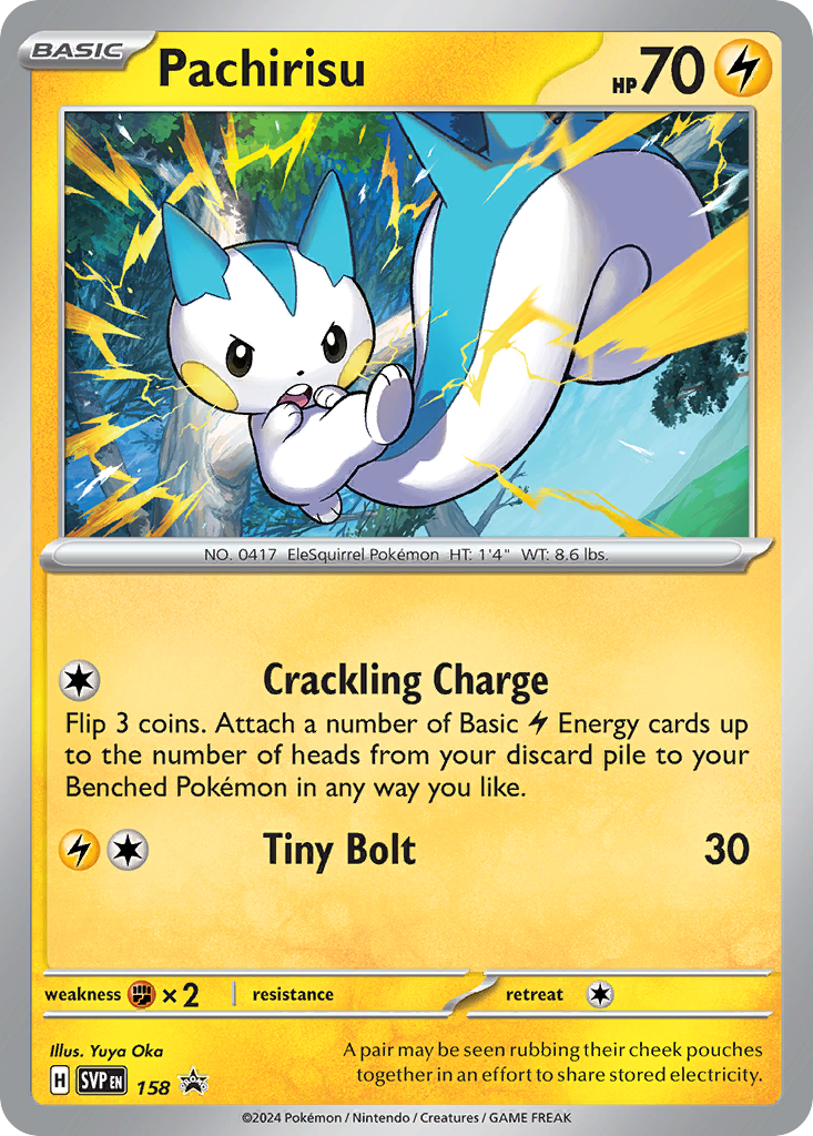 Pachirisu 158 Scarlet & Violet Black Star Promos