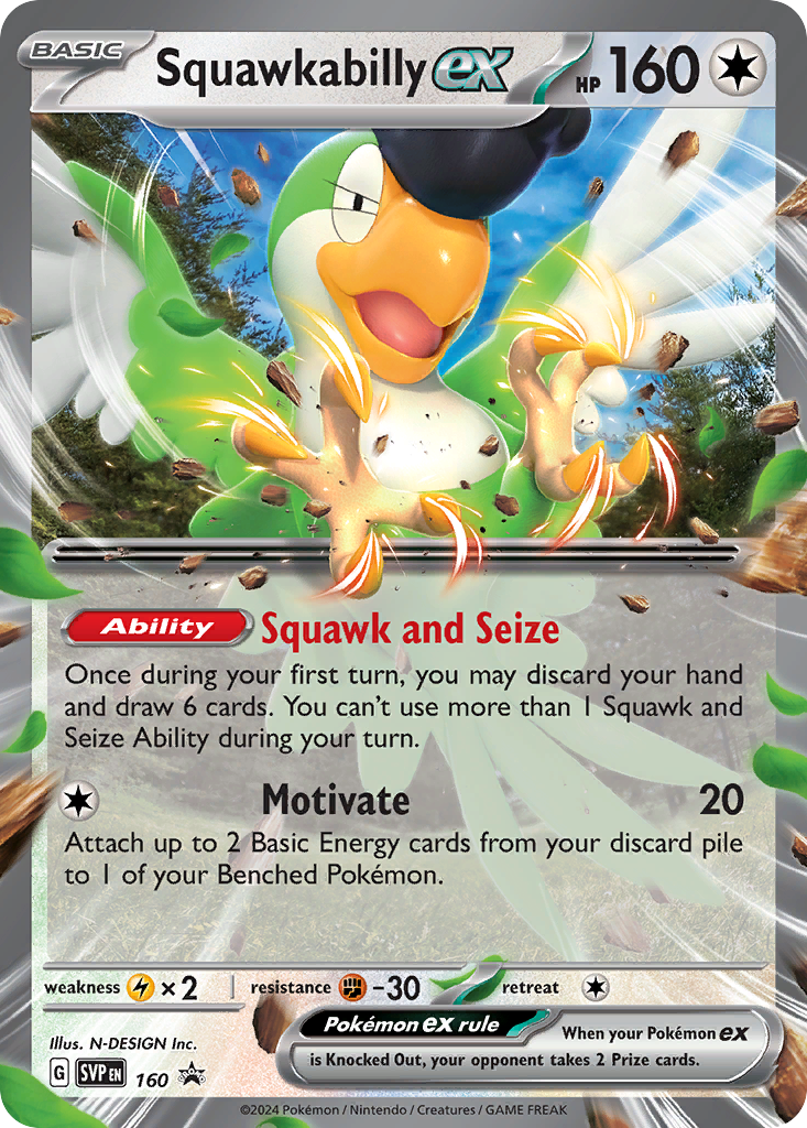 Squawkabilly ex 160 Scarlet & Violet Black Star Promos
