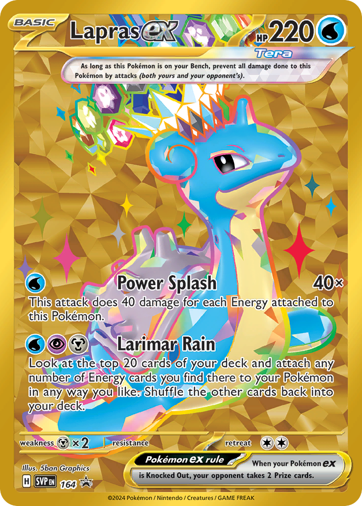 Lapras ex 164 Scarlet & Violet Black Star Promos