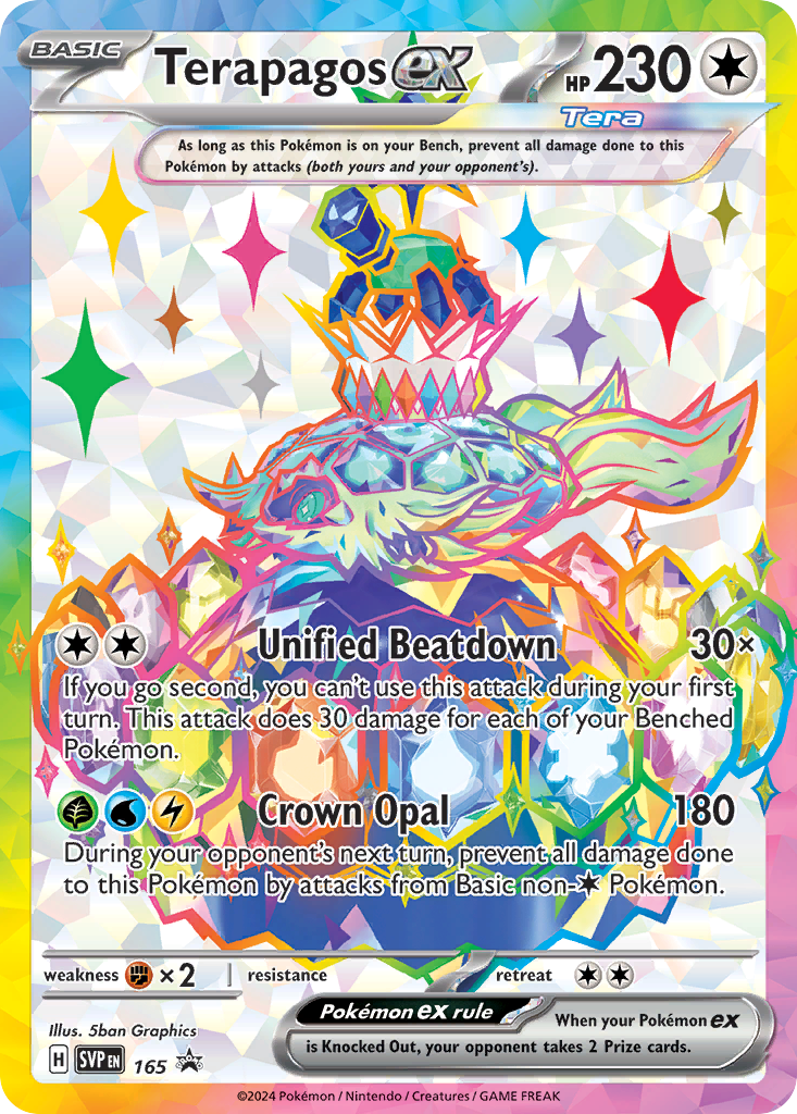 Terapagos ex 165 Scarlet & Violet Black Star Promos