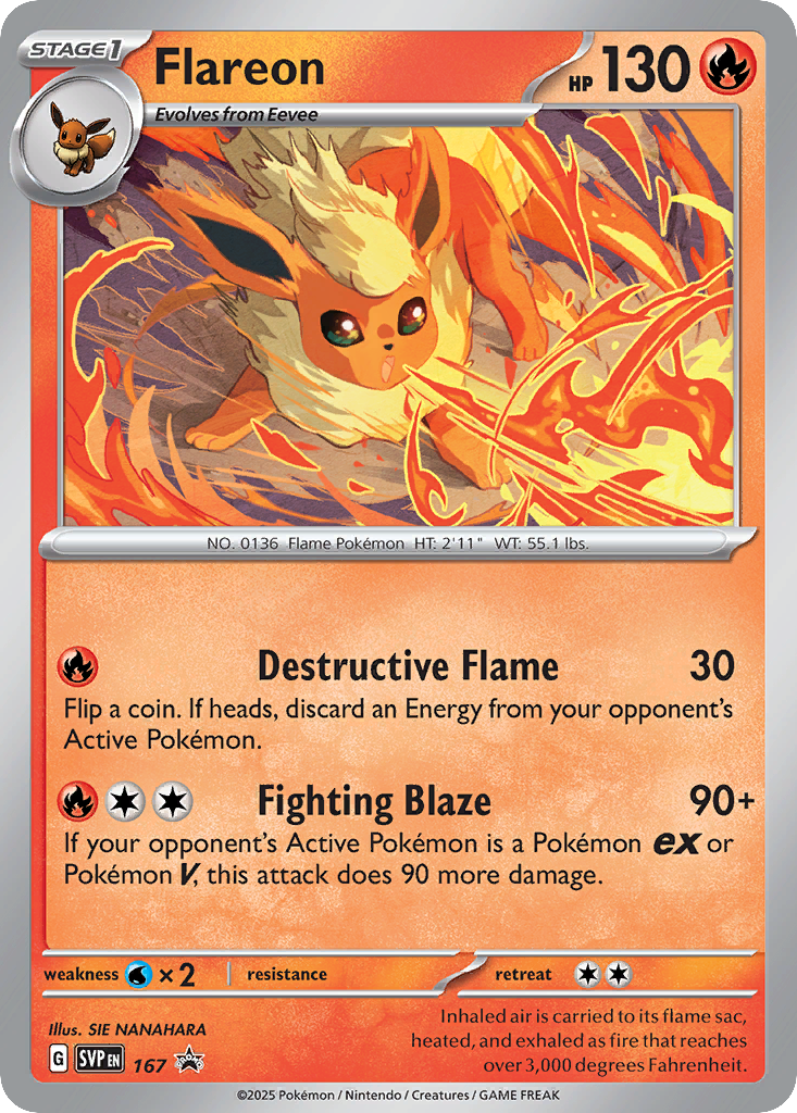 Flareon 167 Scarlet & Violet Black Star Promos