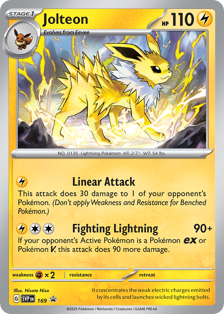 Jolteon 169 Scarlet & Violet Black Star Promos