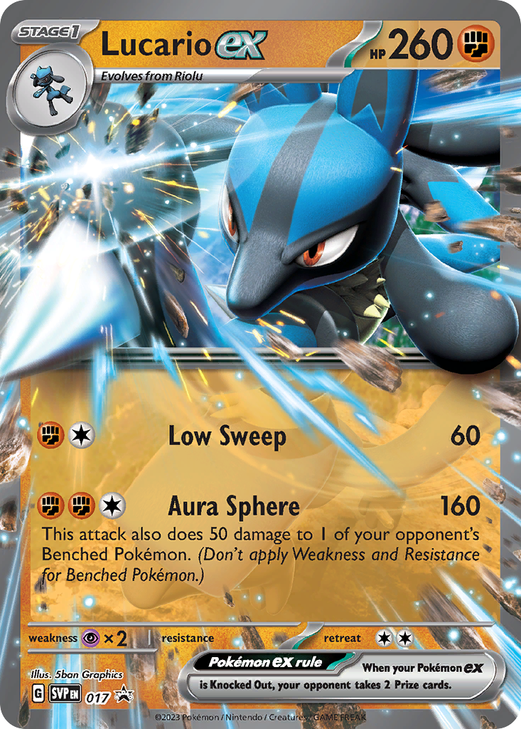 Lucario ex 017 Scarlet & Violet Black Star Promos