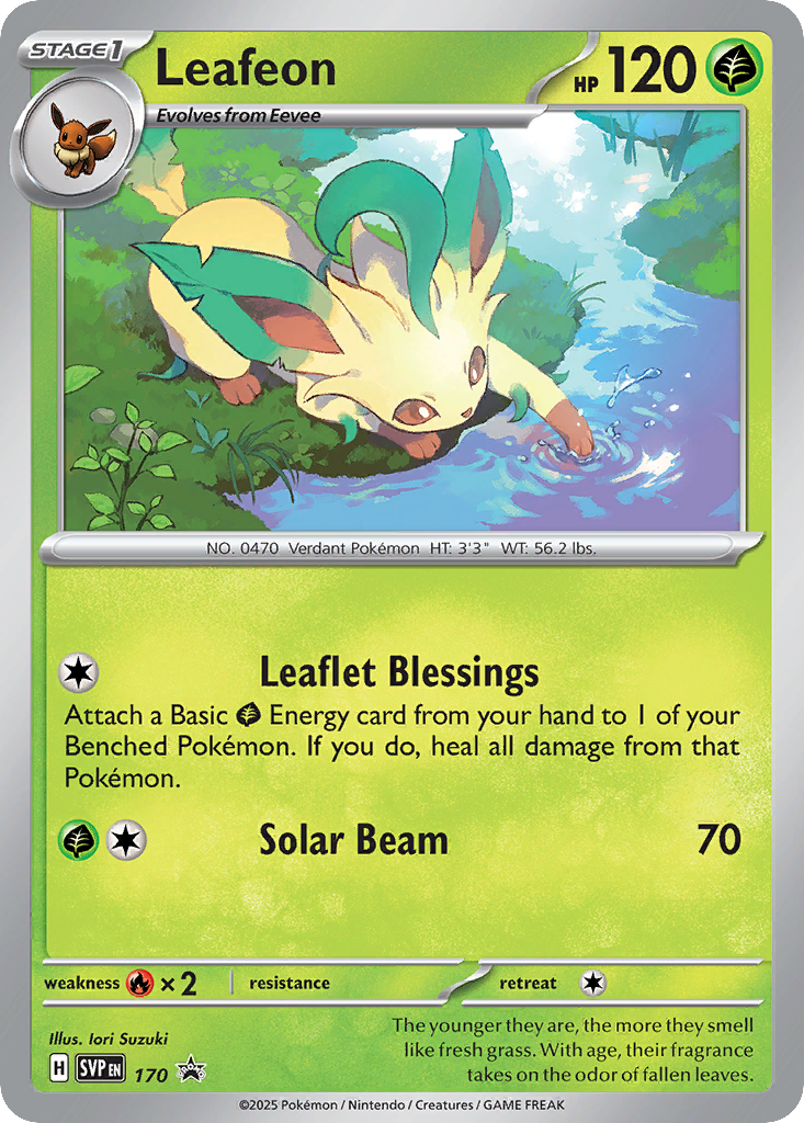 Leafeon 170 Scarlet & Violet Black Star Promos