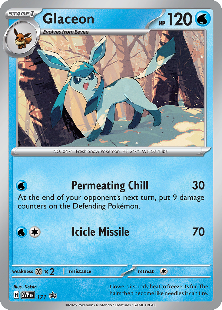 Glaceon 171 Scarlet & Violet Black Star Promos