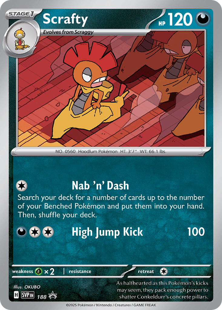 Scrafty 188 Scarlet & Violet Black Star Promos