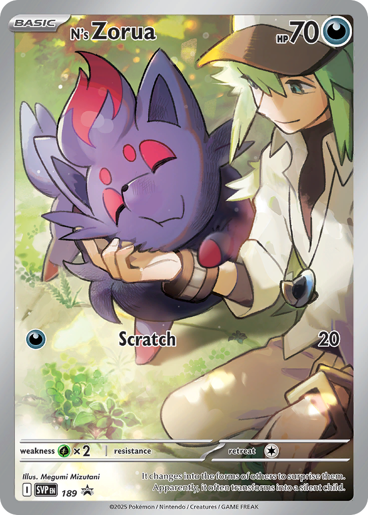 N's Zorua 189 Scarlet & Violet Black Star Promos