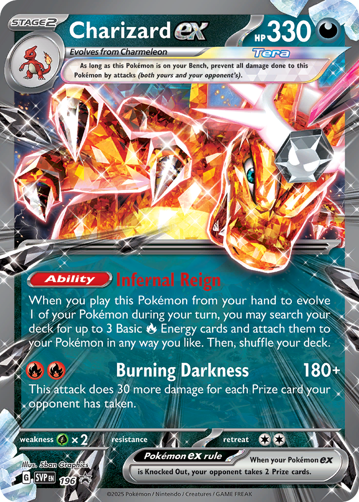 Charizard ex 196 Scarlet & Violet Black Star Promos