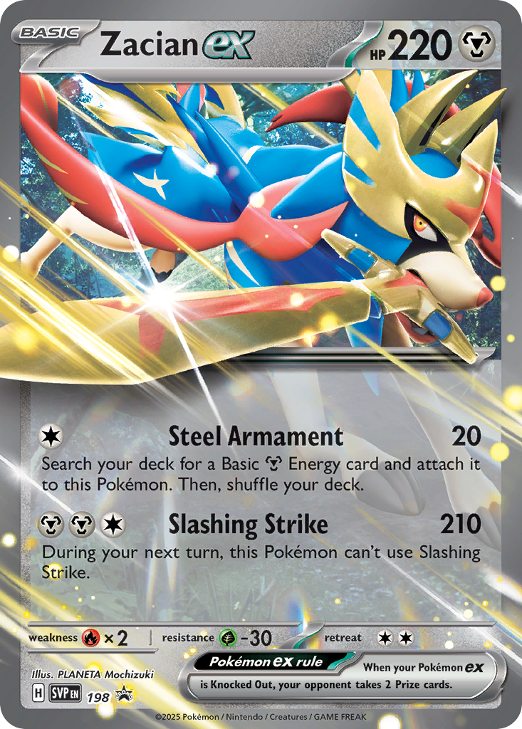 Zacian ex 198 Scarlet & Violet Black Star Promos