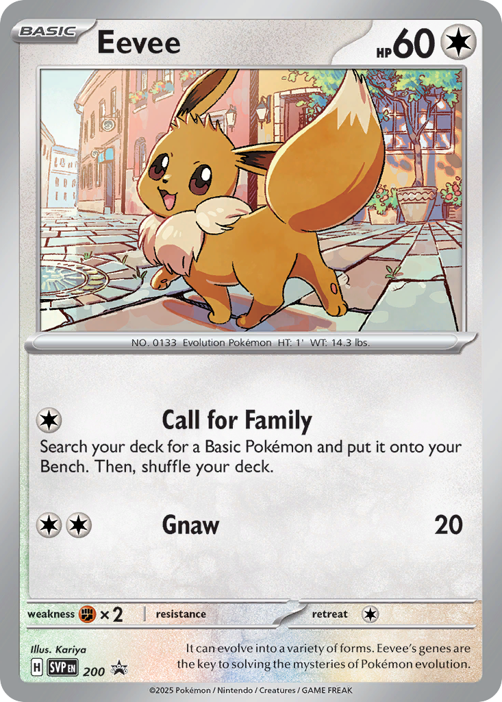 Eevee 200 Scarlet & Violet Black Star Promos