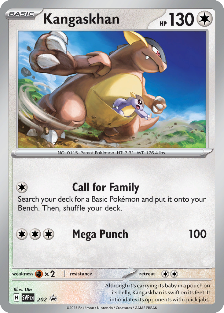 Kangaskhan 202 Scarlet & Violet Black Star Promos