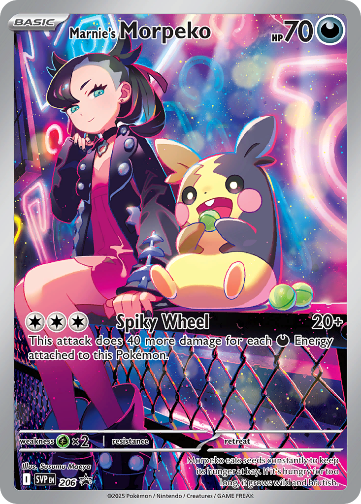 Marnie's Morpeko 206 Scarlet & Violet Black Star Promos