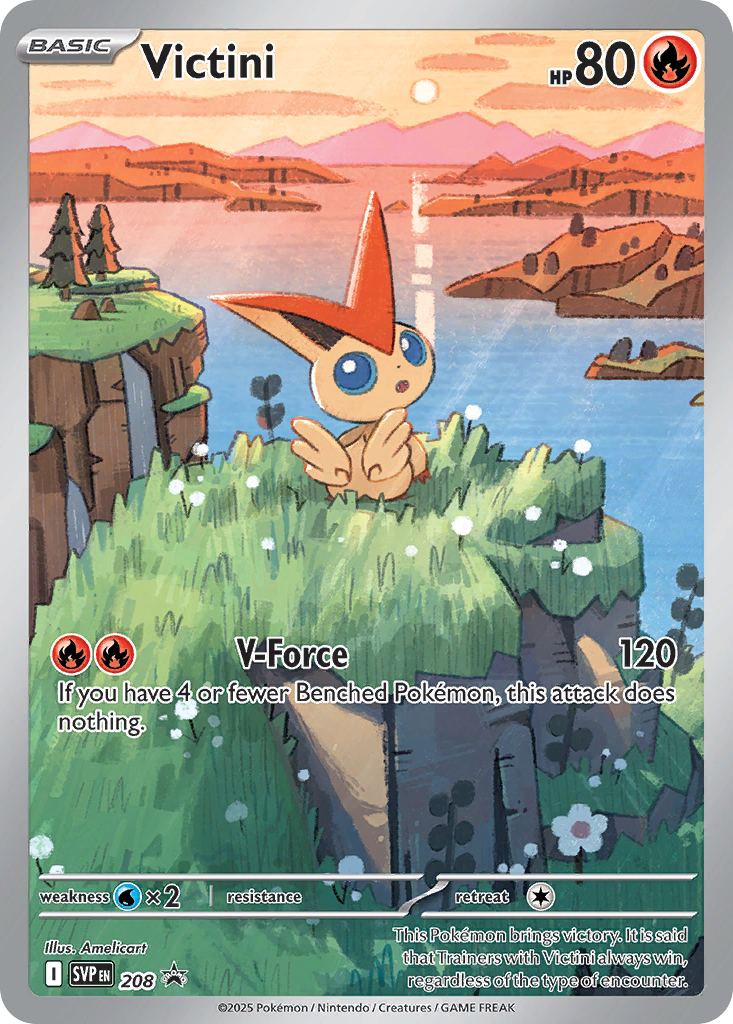 Victini 208 Scarlet & Violet Black Star Promos