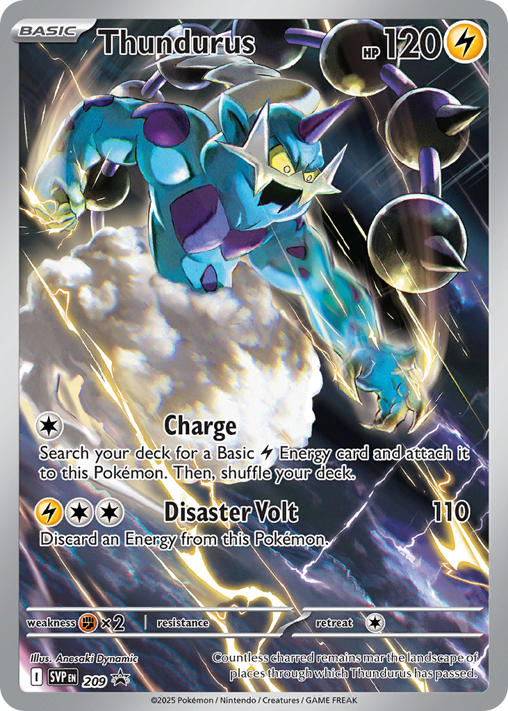 Thundurus 209 Scarlet & Violet Black Star Promos