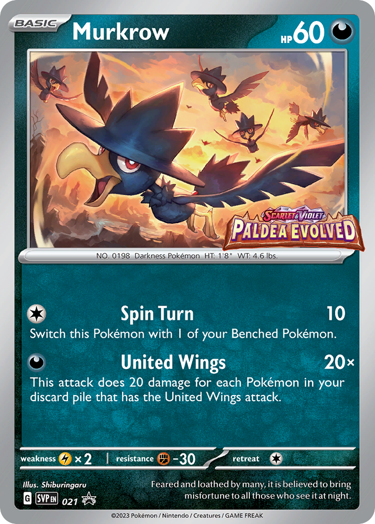 Murkrow 021 Scarlet & Violet Black Star Promos