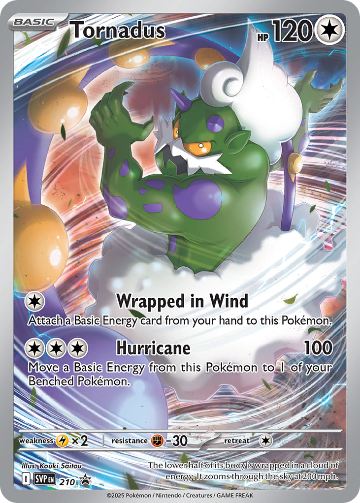Tornadus 210 Scarlet & Violet Black Star Promos