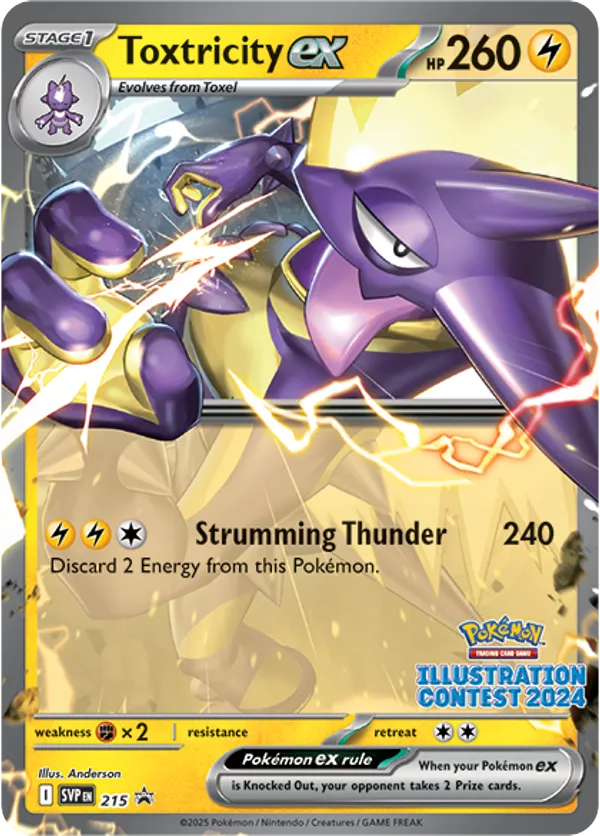 Toxtricity ex 215 Scarlet & Violet Black Star Promos