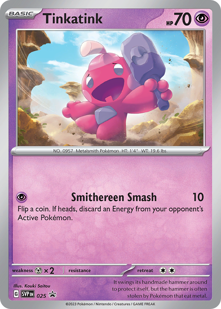 Tinkatink 025 Scarlet & Violet Black Star Promos
