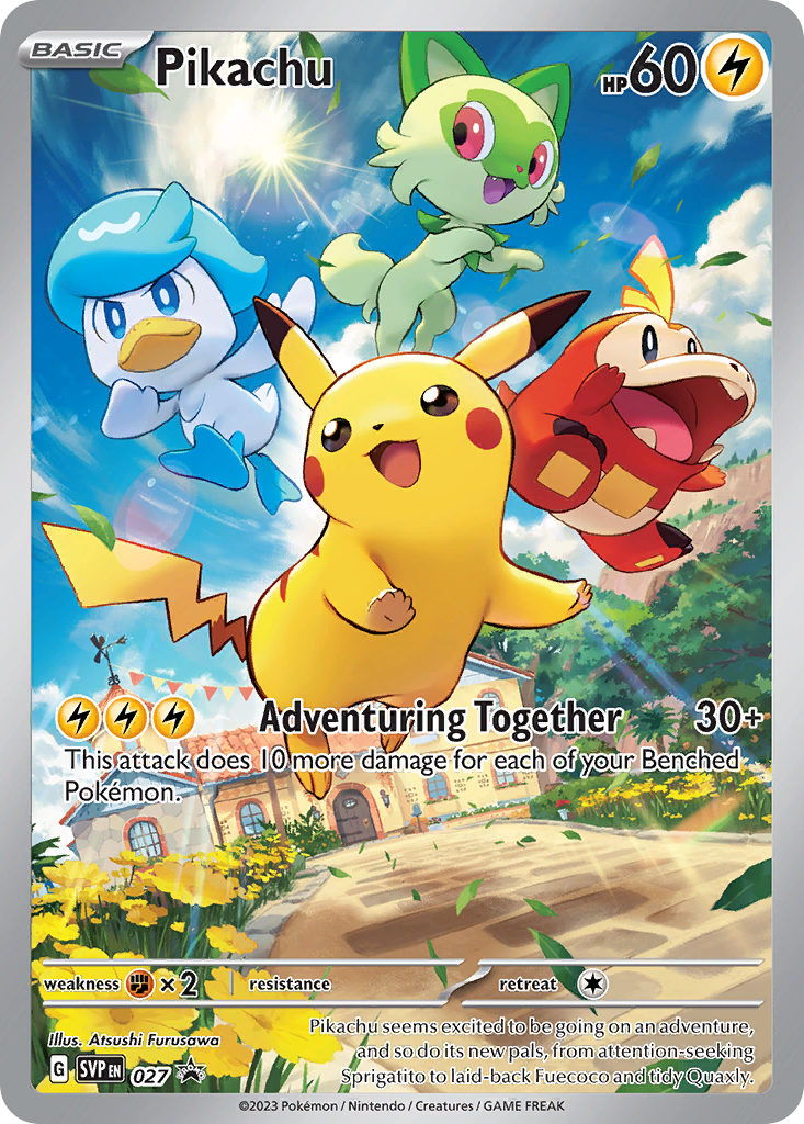Pikachu 027 Scarlet & Violet Black Star Promos