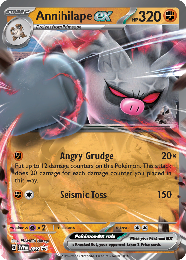 Annihilape ex 032 Scarlet & Violet Black Star Promos