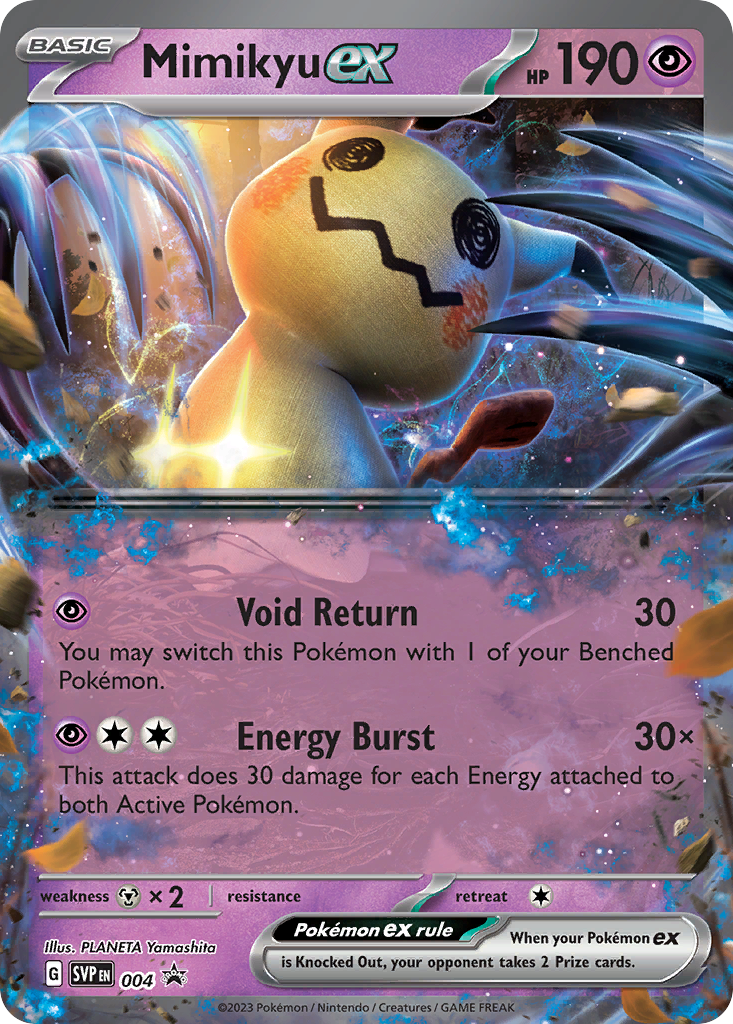 Mimikyu ex 004 Scarlet & Violet Black Star Promos