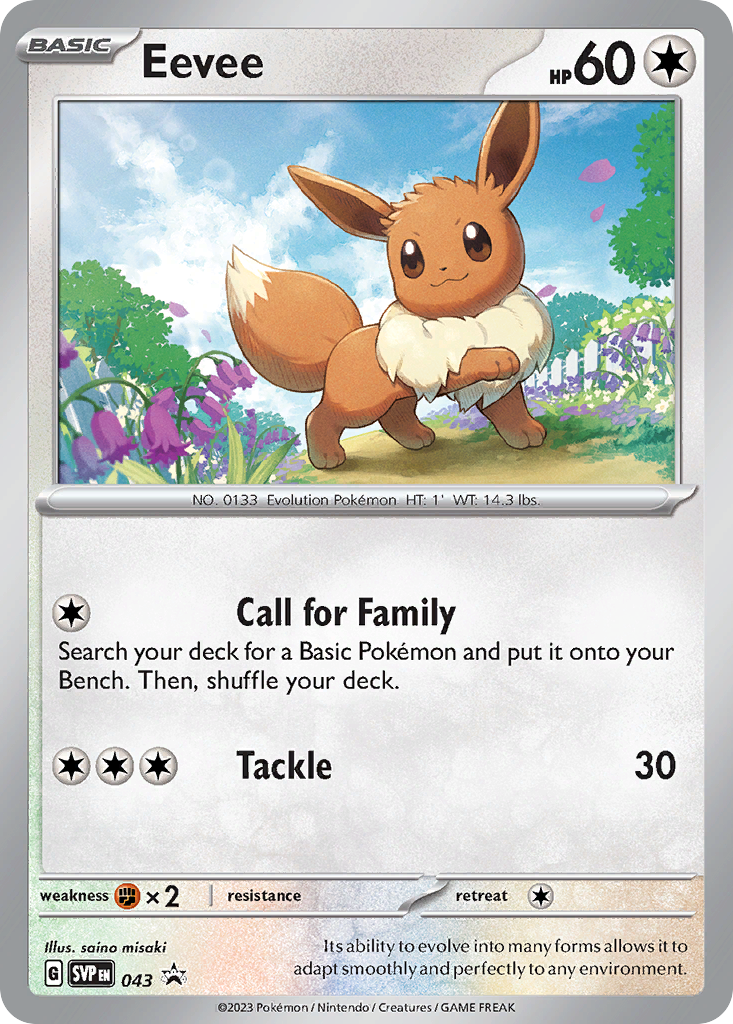 Eevee 043 Scarlet & Violet Black Star Promos