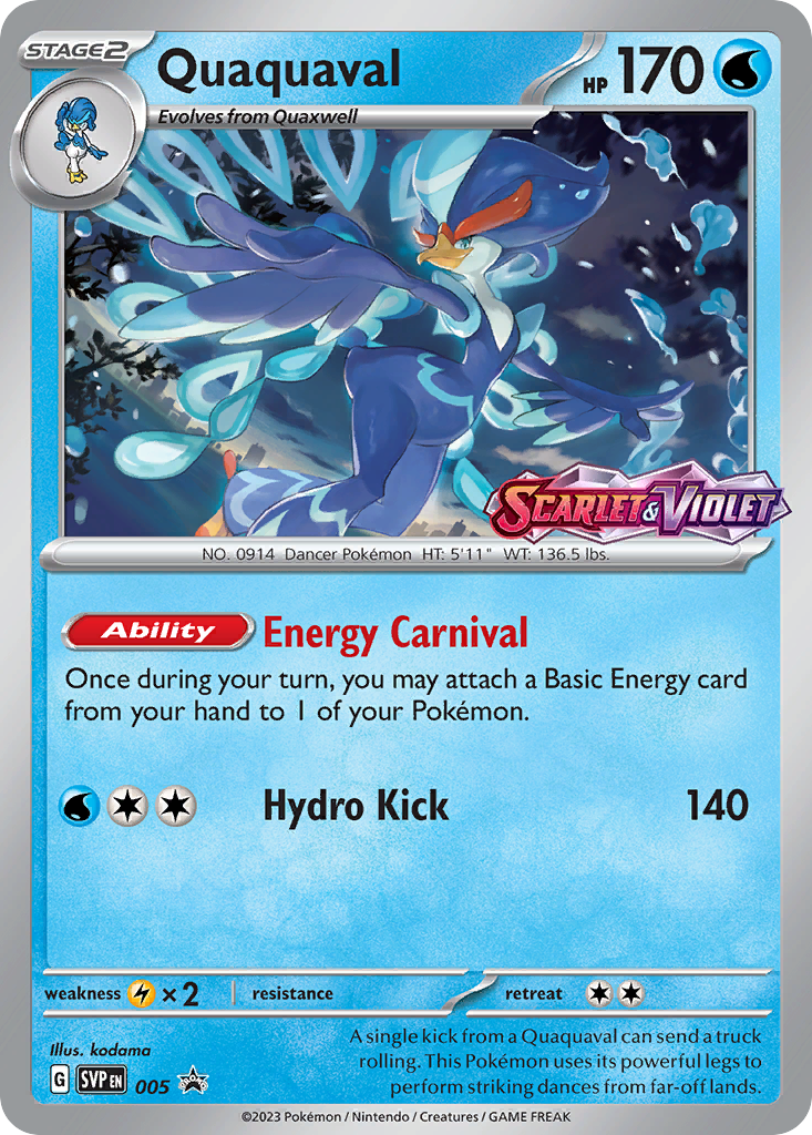 Quaquaval 005 Scarlet & Violet Black Star Promos