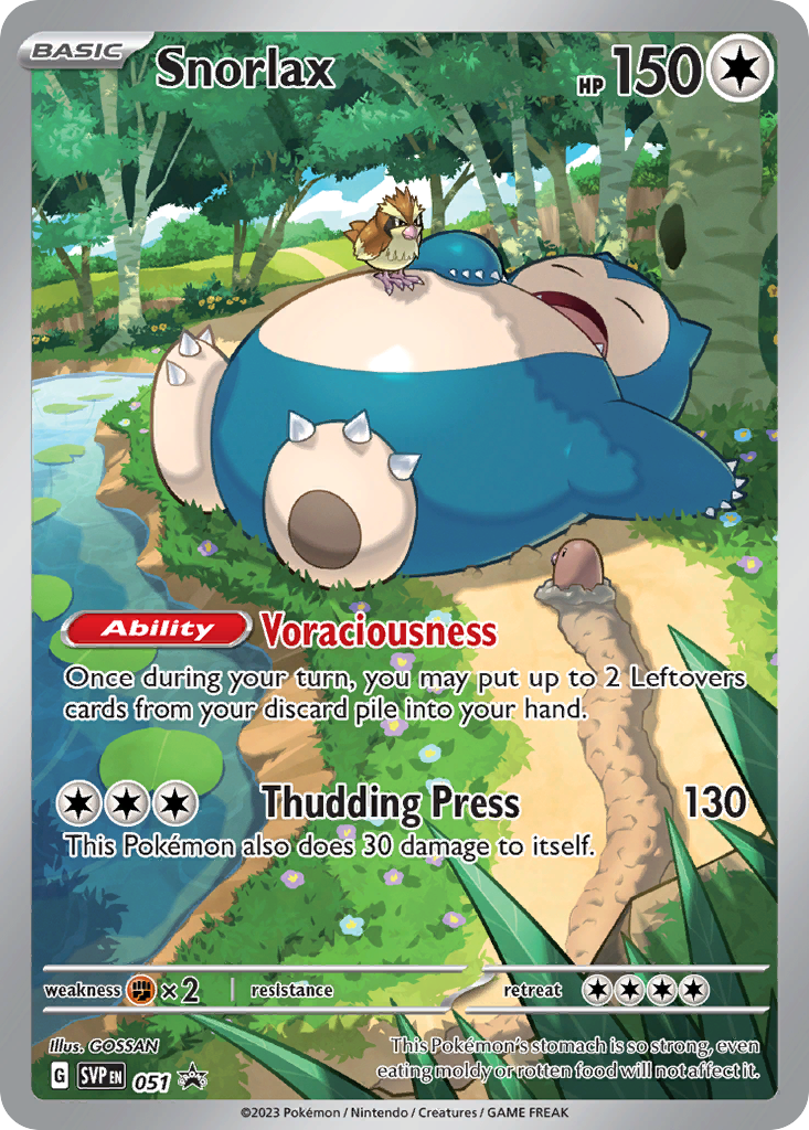 Snorlax 051 Scarlet & Violet Black Star Promos