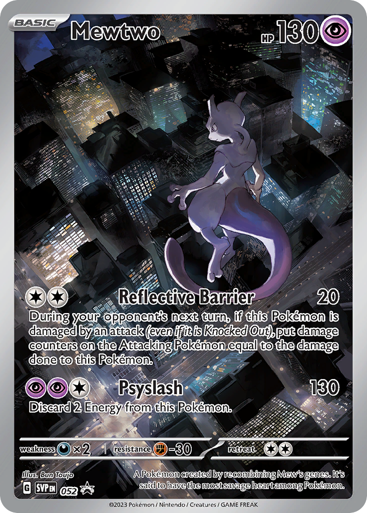 Mewtwo 052 Scarlet & Violet Black Star Promos