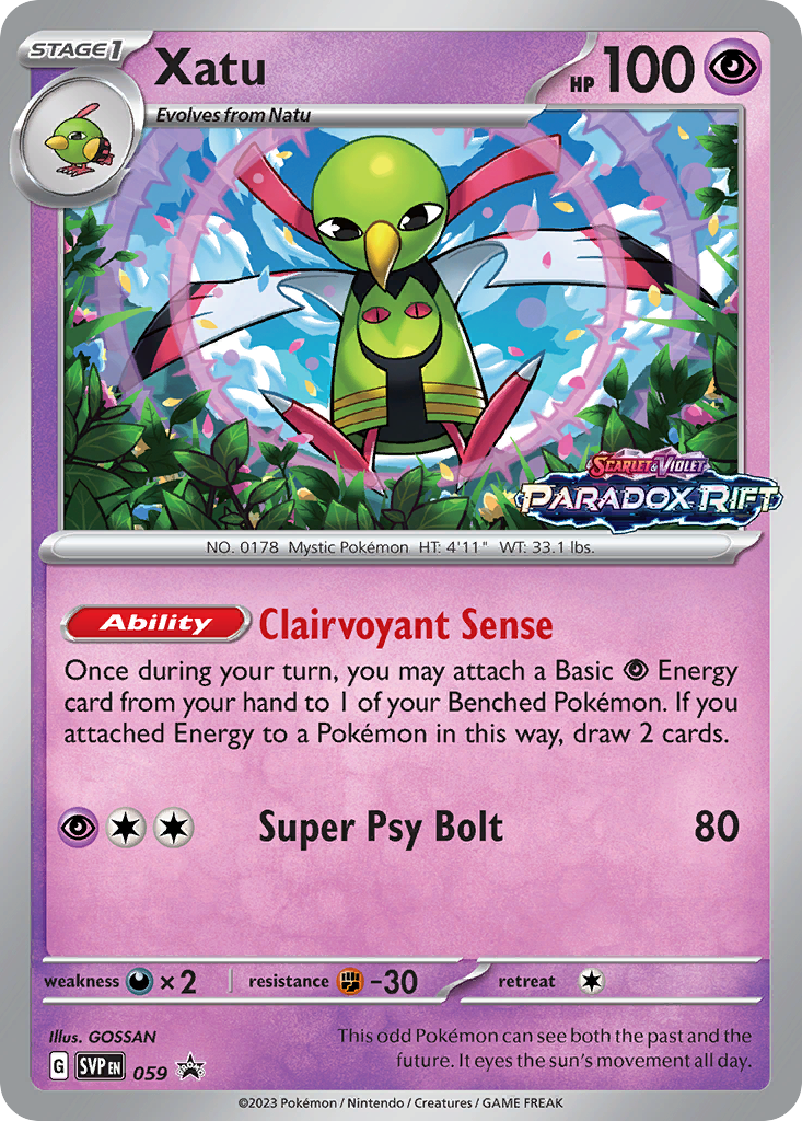 Xatu 059 Scarlet & Violet Black Star Promos