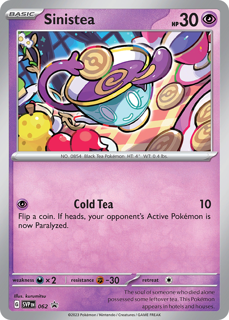 Sinistea 062 Scarlet & Violet Black Star Promos