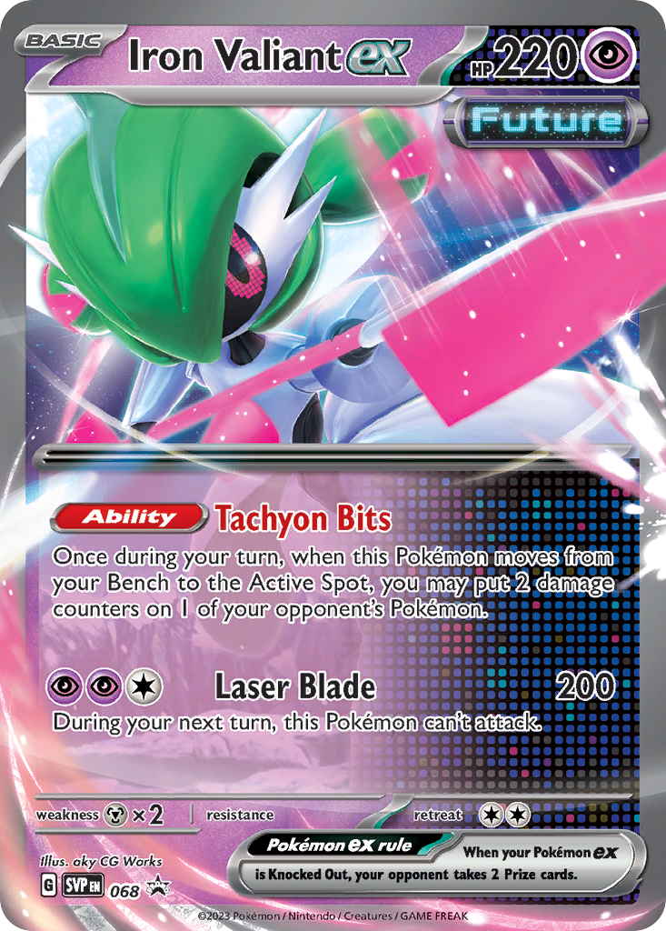 Iron Valiant ex 068 Scarlet & Violet Black Star Promos