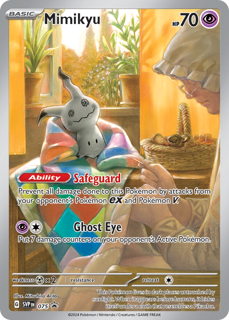 Mimikyu 075 Scarlet & Violet Black Star Promos