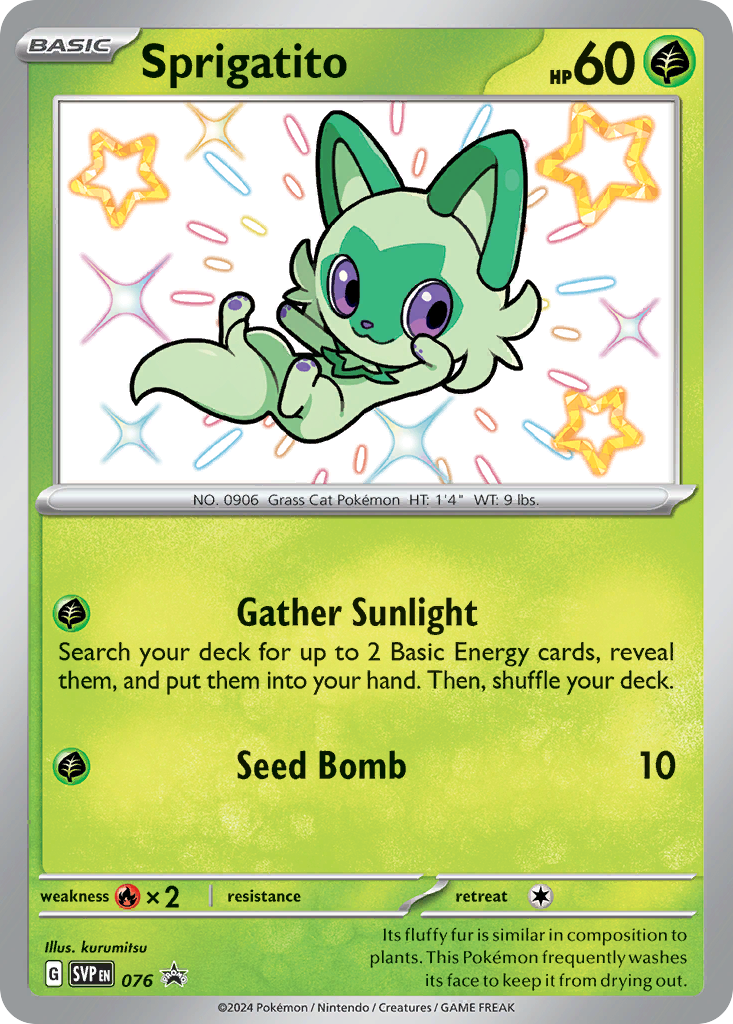 Sprigatito 076 Scarlet & Violet Black Star Promos